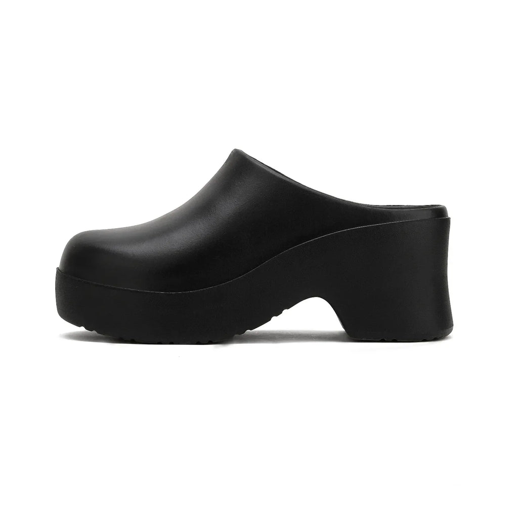 Women's Thick Heel Sandals EVA Half Wrapped Slip-On High Heels Comfortable Summer Slippers Trendy Ins Style Cross-Border Shoes